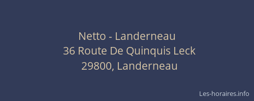 Netto - Landerneau