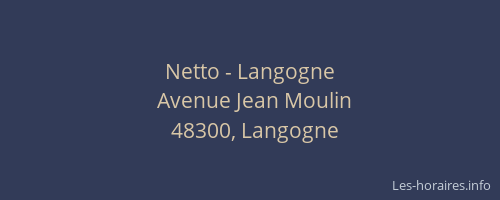 Netto - Langogne