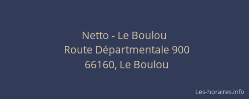 Netto - Le Boulou