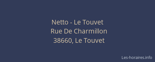 Netto - Le Touvet