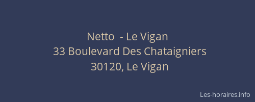 Netto  - Le Vigan