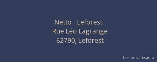 Netto - Leforest