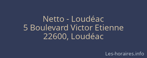 Netto - Loudéac