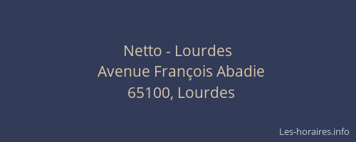 Netto - Lourdes