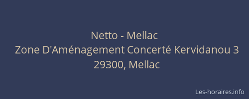Netto - Mellac