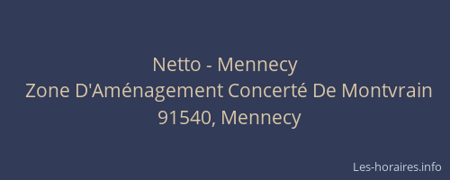 Netto - Mennecy
