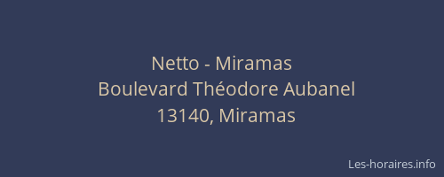 Netto - Miramas