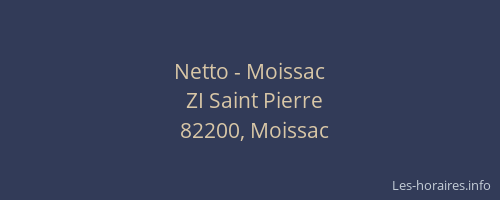 Netto - Moissac