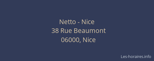 Netto - Nice