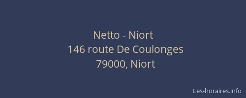 Netto - Niort