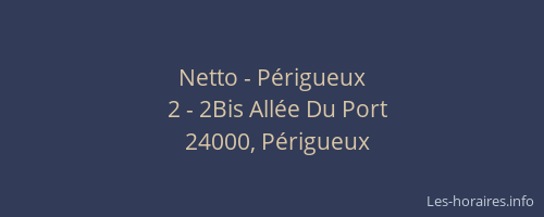 Netto - Périgueux