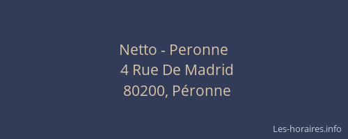 Netto - Peronne