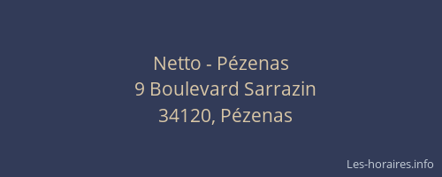 Netto - Pézenas