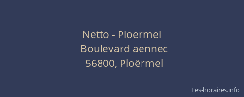 Netto - Ploermel