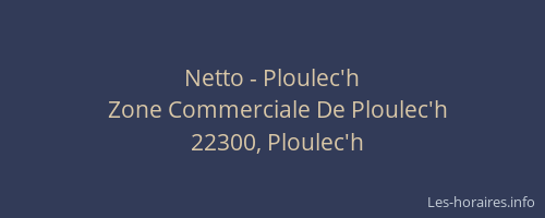 Netto - Ploulec'h