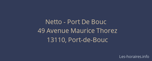 Netto - Port De Bouc
