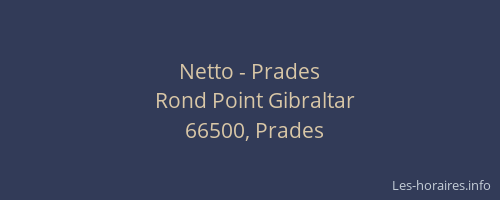 Netto - Prades