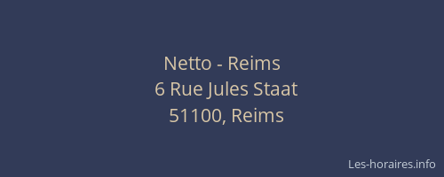 Netto - Reims