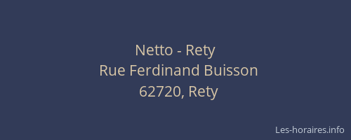 Netto - Rety