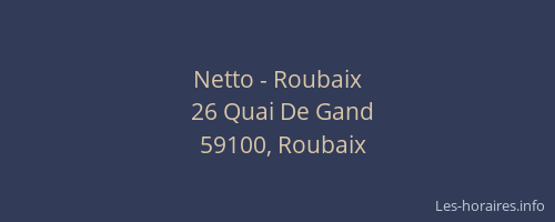 Netto - Roubaix