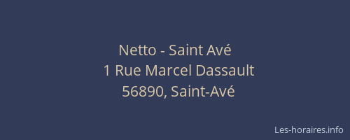 Netto - Saint Avé