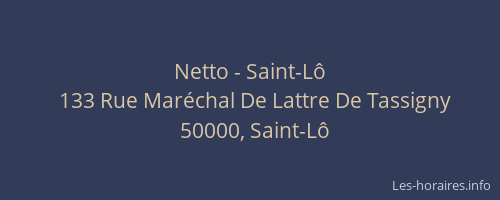Netto - Saint-L&ocirc;