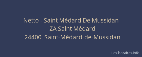 Netto - Saint Médard De Mussidan