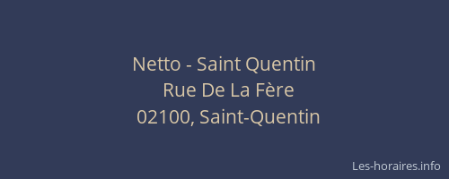 Netto - Saint Quentin