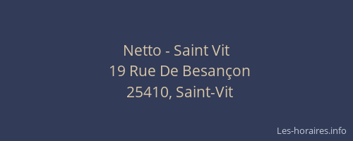 Netto - Saint Vit