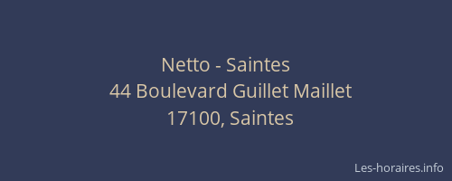 Netto - Saintes