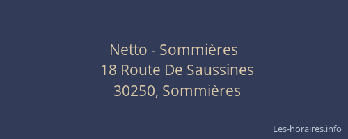 Netto - Sommières
