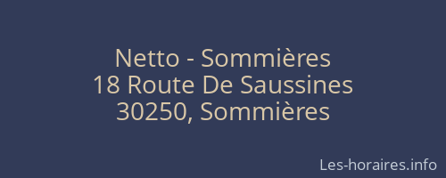 Netto - Sommières