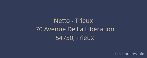Netto - Trieux