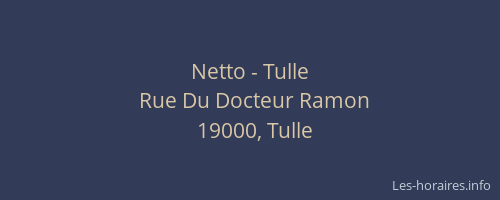 Netto - Tulle