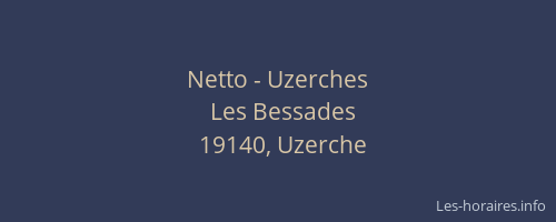 Netto - Uzerches