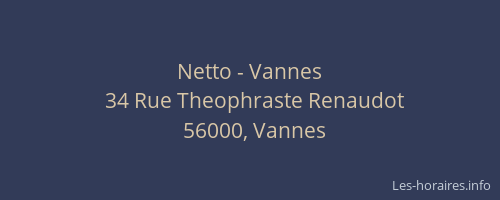 Netto - Vannes