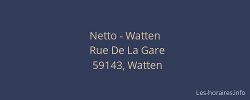 Netto - Watten