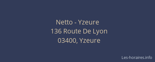 Netto - Yzeure