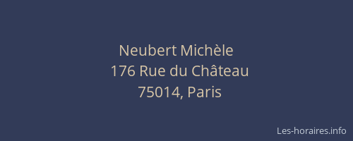 Neubert Michèle