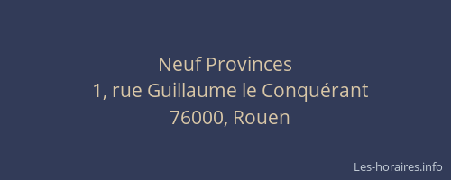 Neuf Provinces