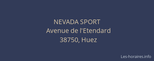 NEVADA SPORT