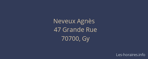 Neveux Agn&egrave;s