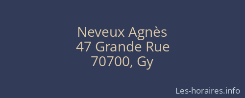 Neveux Agnès