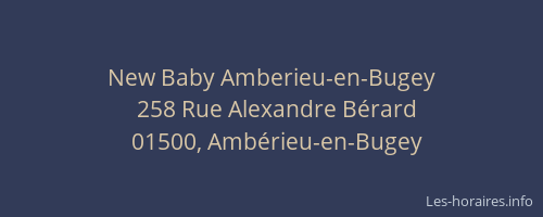 New Baby Amberieu-en-Bugey