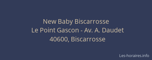 New Baby Biscarrosse
