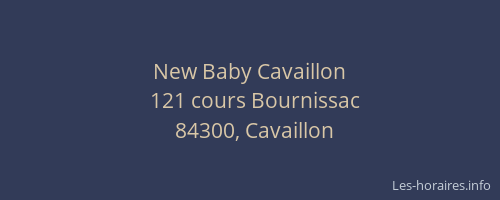 New Baby Cavaillon