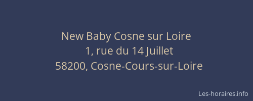 New Baby Cosne sur Loire