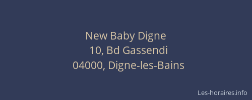 New Baby Digne