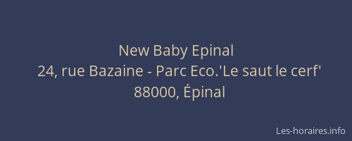 New Baby Epinal