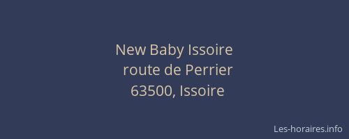 New Baby Issoire